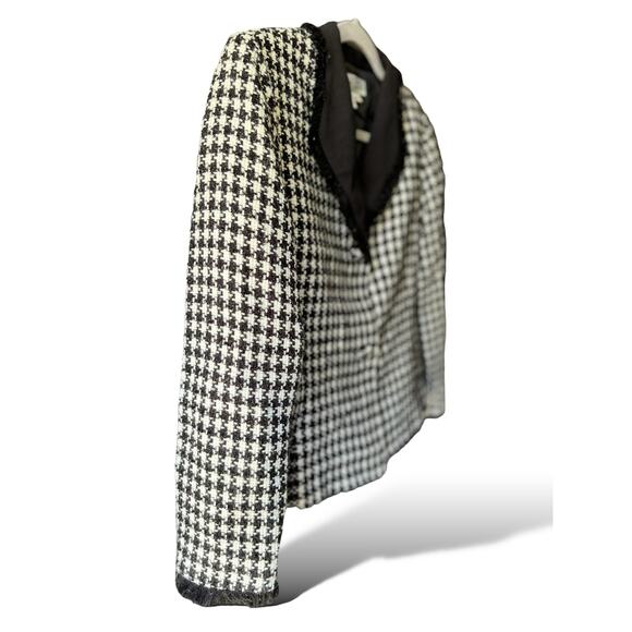 NWT Shomi Petites Houndstooth Black White Blazer Size 14 - Picture 5 of 12